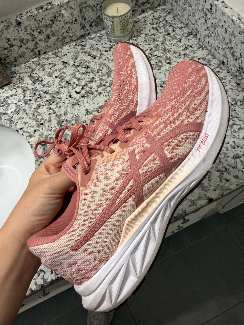 ASICS Women's pink Dyna Blast 2 Running Sneakers - Picture 2 of 6
